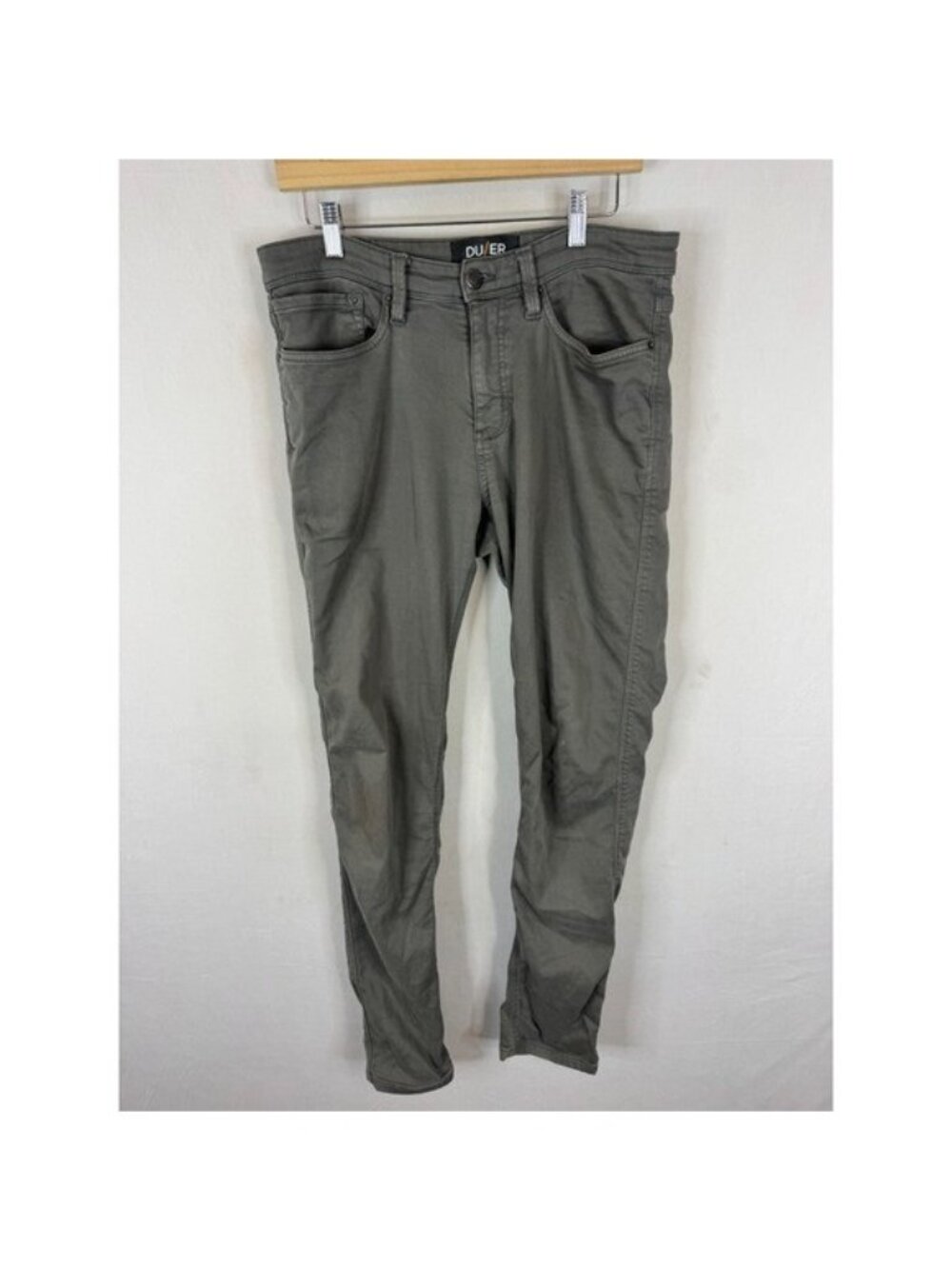 DU/ER N2X Slim Fit Performance Pants Grey Pale Green 32x34
